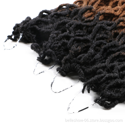 Hot sell new 12 inch Crochet Goddess Locs Hair Extensions Faux Locs Curly Braids Hair wave short gypsy locs